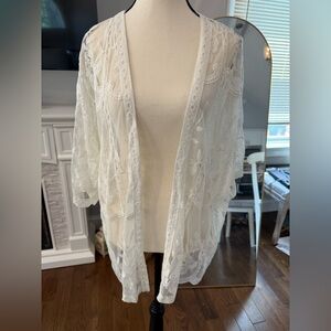 Elegant Sheer Lace Kimono‎